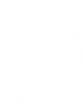 Bir insan tarafından çizilmiş Noel Keki Tebeşiri