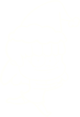 Bir insan tarafından çizilen Noel Kadın Tebeşiri