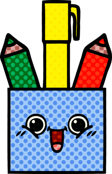 Bir insan tarafından çizilmiş bir kalem kapının çizgi roman stili