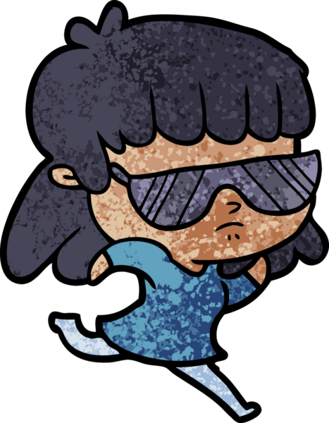 Bir insan tarafından çizilmiş ilgisiz bir kadın çizgi filmi.