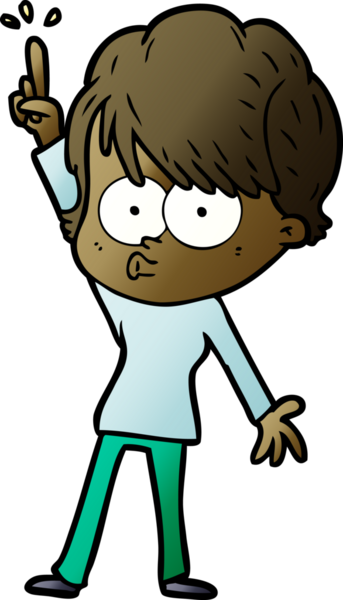 Bir insan tarafından çizilmiş karikatür kadın.