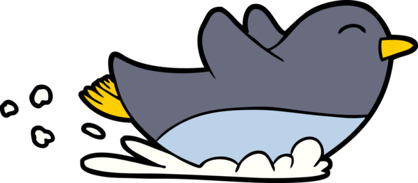 Bir insan tarafından çizilmiş penguen çizimi.