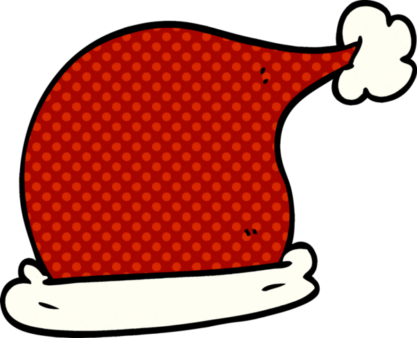 Bir insan tarafından çizilmiş noel şapkaları.