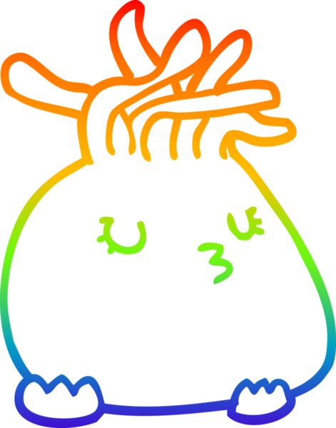 Bir insan tarafından çizilmiş karikatür deniz şakayığı çizimi