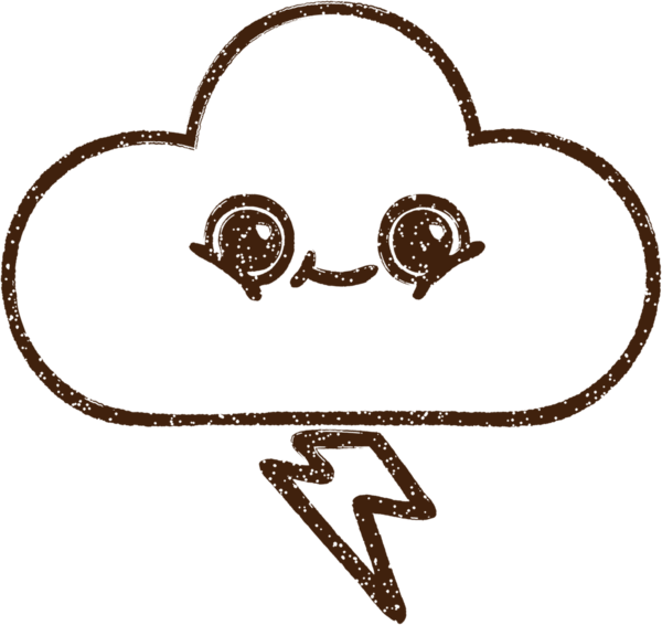 Bir insan tarafından çizilen Gök Gürültüsü Bulutu Kömürü