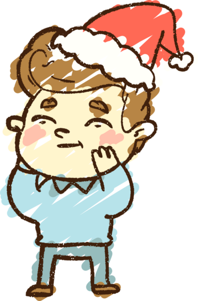 Bir insan tarafından çizilen Noel Adam Tebeşiri