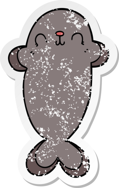 Bir insan tarafından çizilmiş karikatür mührü.