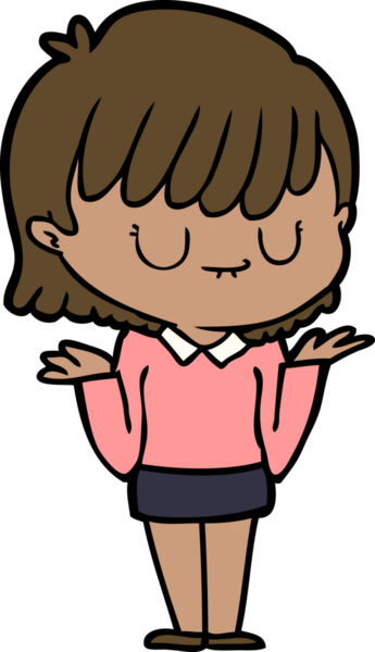 Bir insan tarafından çizilmiş karikatür kadın.