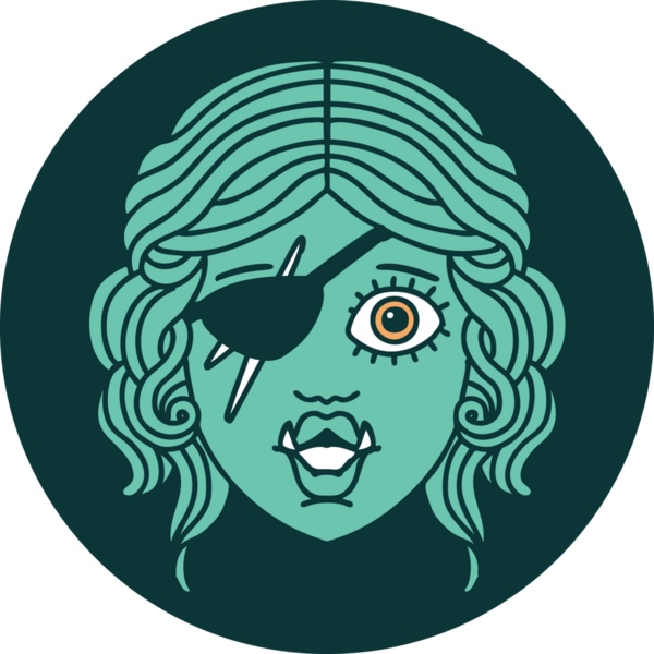 Bir insan tarafından çizilmiş Ork düzenbaz karakter simgesi