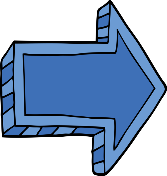 bir insan tarafından çizilmiş karalama yönetmenliği oku