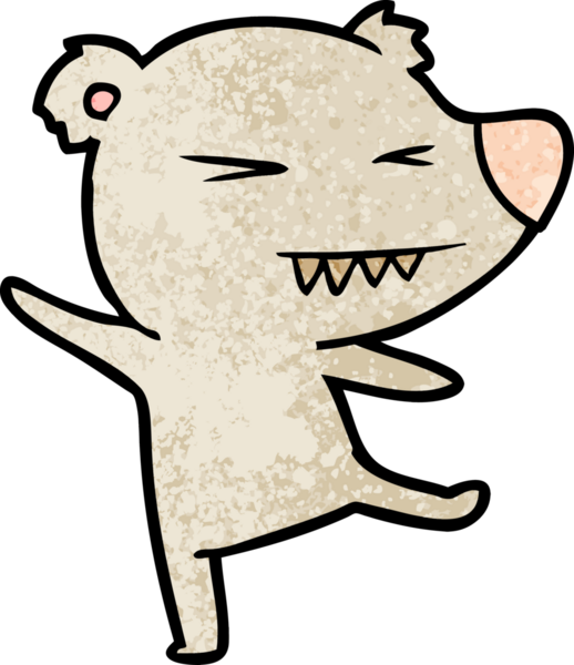 Bir insan tarafından çizilmiş bir çizgi film karakteri.