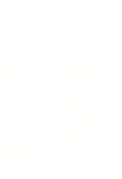 Bir insan tarafından çizilen Noel Kadın Tebeşiri