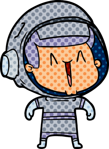 Bir insan tarafından çizilmiş bir astronot.