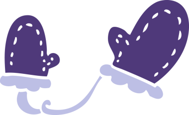 Bir insan tarafından çizilmiş karalama eldivenleri.