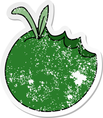 Bir insan tarafından çizilmiş, garip bir el çiziminin sıkıntılı çıkartması.