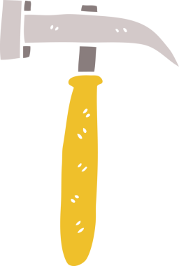 Bir insan tarafından çizilmiş karalama çekici.