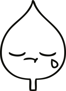 Bir insan tarafından çizilmiş dışavurumsal yaprağın çizgi çizimi