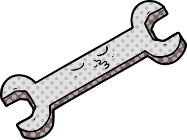 Bir insan tarafından çizilmiş çizgi film anahtarı.