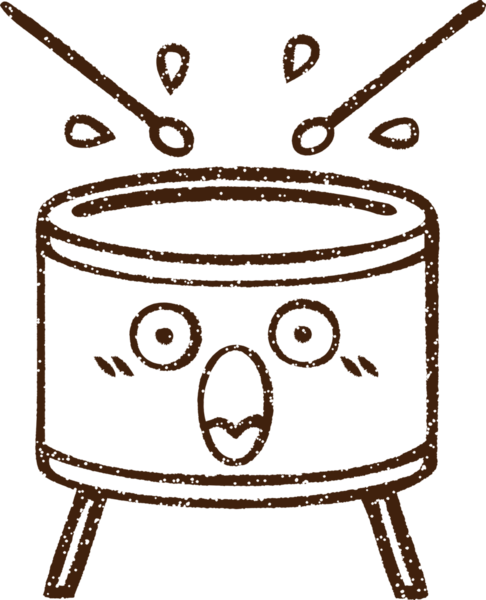 Bir insan tarafından çizilen Davul Kömürü Çizimi