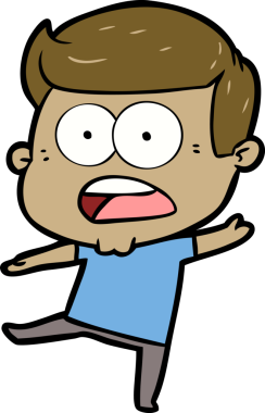 Bir insan tarafından çizilmiş bir karikatür.