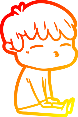 Bir insan tarafından çizilmiş karikatür çizimi.