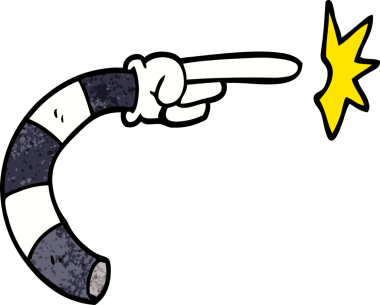 bir insan tarafından çizilmiş karalama kol hareketi