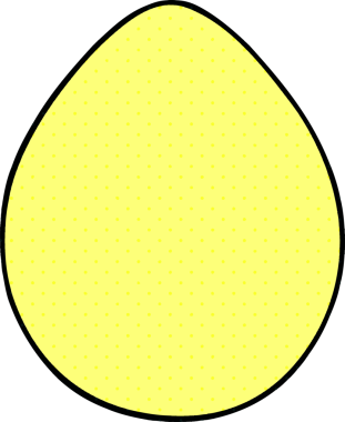 Bir insan tarafından çizilmiş tuhaf çizgi film yumurtası.