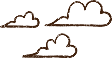 Bir insan tarafından çizilen Bulutlar Kömür Çizimi