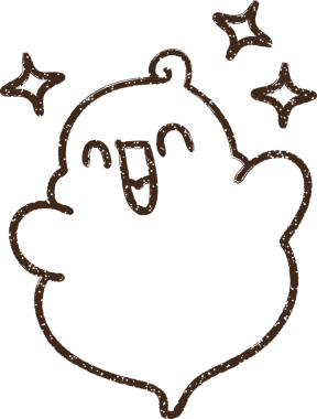 Bir insan tarafından çizilmiş şirin hayalet kömürü.