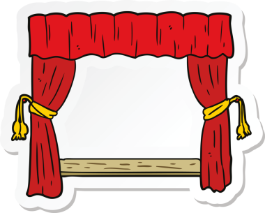 Bir insan tarafından çizilmiş bir karikatür çıkartması.