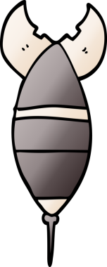 Bir insan tarafından çizilmiş nükleer bomba.