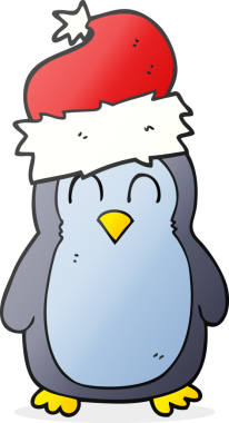 Bir insan tarafından çizilmiş serbest çizim penguen.