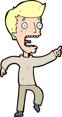 Bir insan tarafından çizilmiş karikatür.