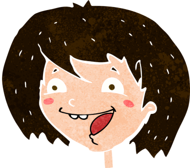 Bir insan tarafından çizilmiş el çizimi karikatür