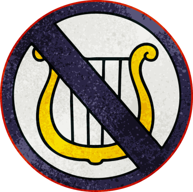 Eski grunge desenli arpsız karikatür bir insan tarafından çizilmesine izin veriliyor.