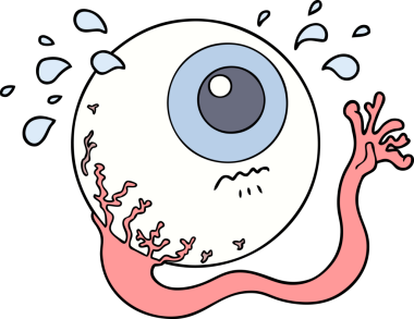 Bir insan tarafından çizilmiş göz yaşları.