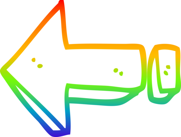 gökkuşağı gradyan çizgi çizimi bir insan tarafından çizilmiş bir çizgi film okunun yönü