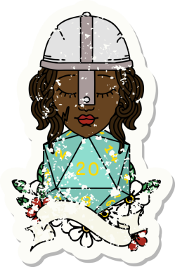 Retro Dövme Tarzı İnsan Dövüşçüsü Bir insan tarafından çizilmiş 20 zar atışıyla