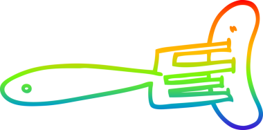 Bir insan tarafından çizilen çatalla çizilmiş bir sosisin çizimi.