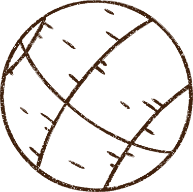 Bir insan tarafından çizilen Basket Topu Kömürü