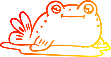 Bir insan tarafından çizilmiş karikatür balığının sıcak çizgi çizimi