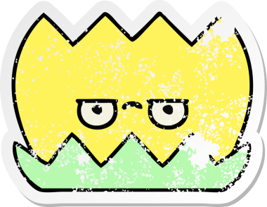 Bir insan tarafından çizilmiş tatlı bir nilüfer çiçeğinin sıkıntılı çıkartması.