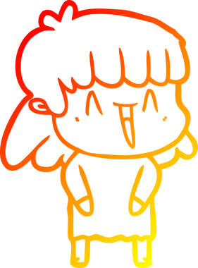 Bir insan tarafından çizilmiş bir karikatür kadın çizimi