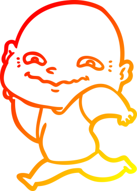 Bir insan tarafından çizilmiş ürkütücü bir çizgi film çizimi.