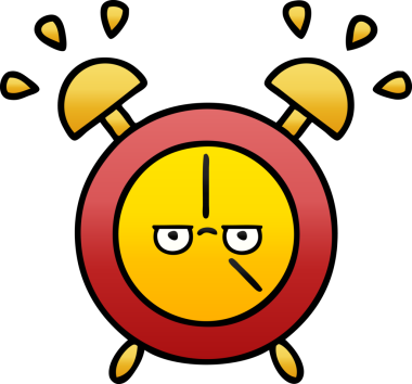 Bir insan tarafından çizilmiş alarm saatinin gölgeli çizimi