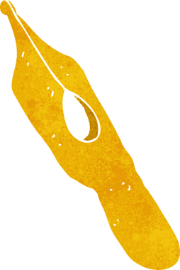 Bir insan tarafından çizilmiş mürekkep ucu.