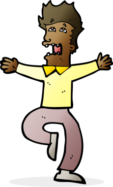 Bir insan tarafından çizilmiş karikatür.