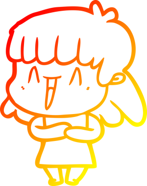 Bir insan tarafından çizilmiş bir karikatür kadın çizimi