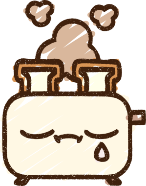 Ağlayan Tost Makinesi Tebeşiri Bir insan tarafından çizilmiş