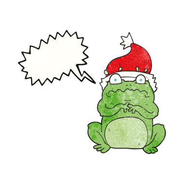 El yazması konuşma balonu insan tarafından çizilmiş bir karikatür kurbağası.